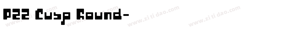 P22 Cusp Round字体转换